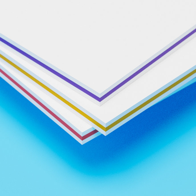 Vizitky hrubé - vrstvené