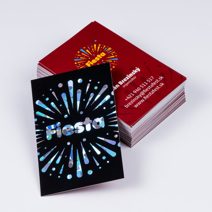 Vizitky s metalickou tlačou FSC®