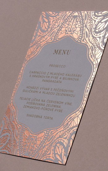 Svadobné menu BOHO