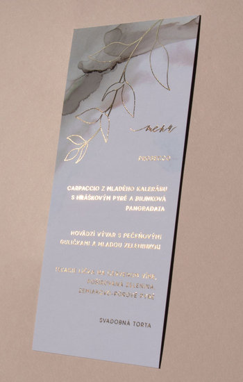 Svadobné menu Greenery Ruscus
