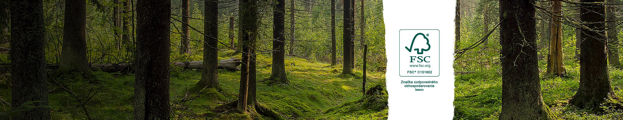 Tlačíme na FSC® papier a tým prispievame<br> k ochrane vzácnej prírody.